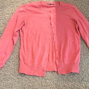 Banana Republic Coral Cardigan Sweater